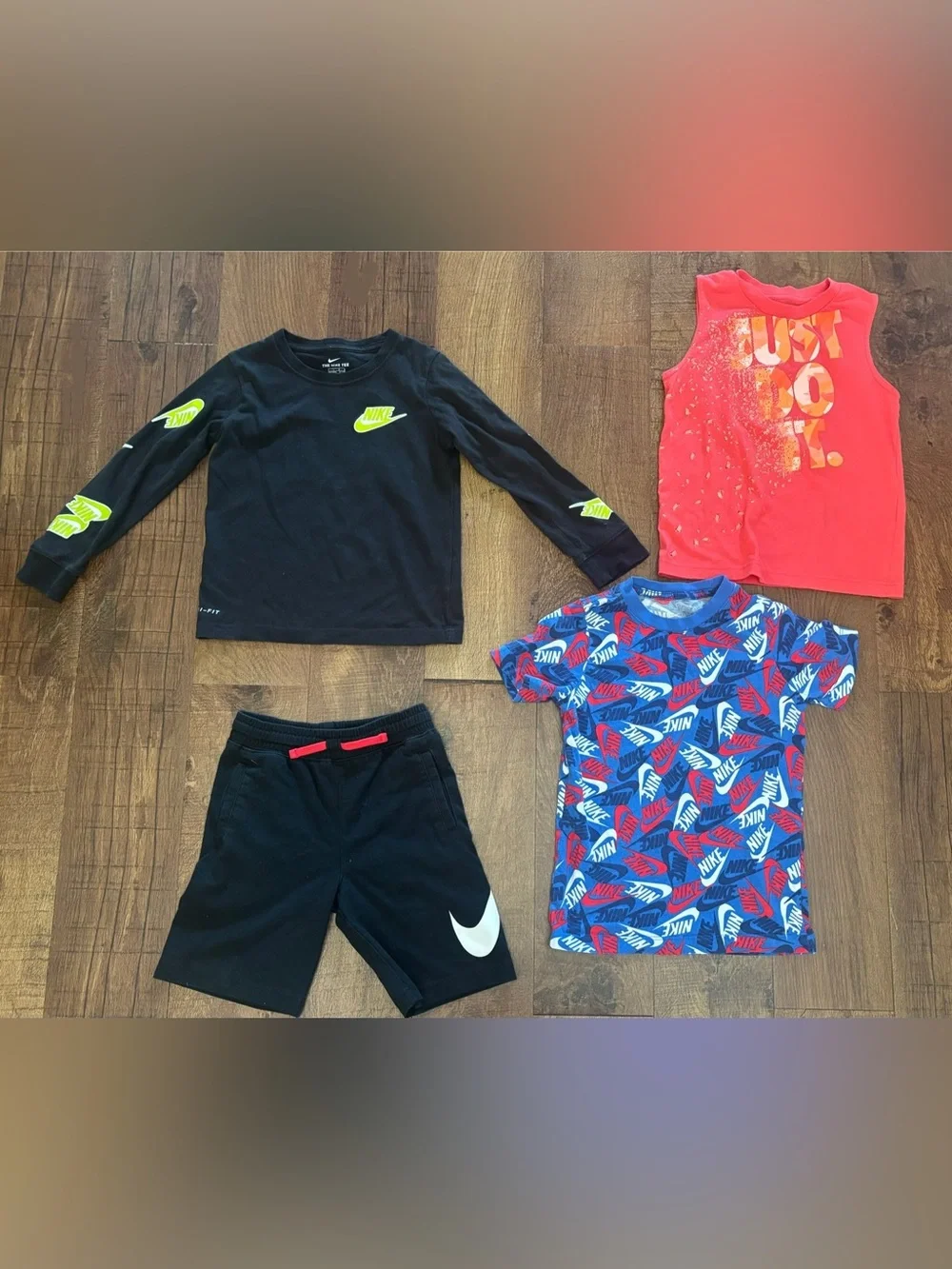Nike boy youth bundle 4 pieces XS extra small 7, 6-7 years shorts tank shirts